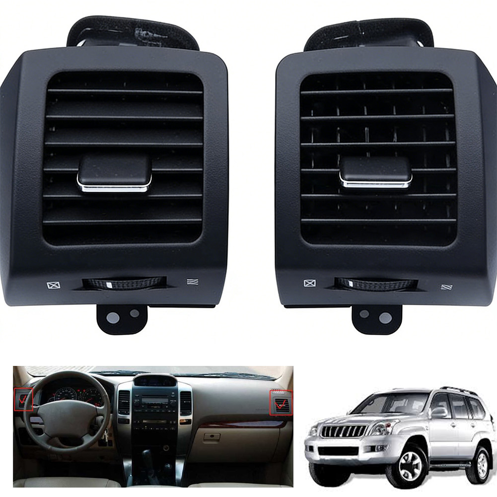 Car Accessories Light - Neueste schwarze Kunststoff-Lüftungsdüsen (Paar) für die