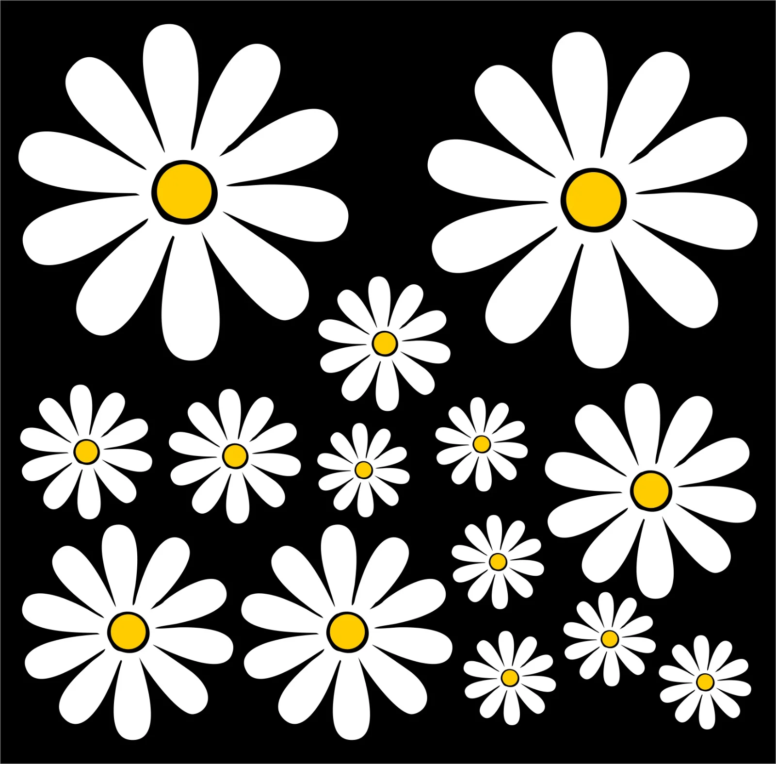 Car Accessories On Amazon - 15 cm Daisy Exterior Cute, PVC