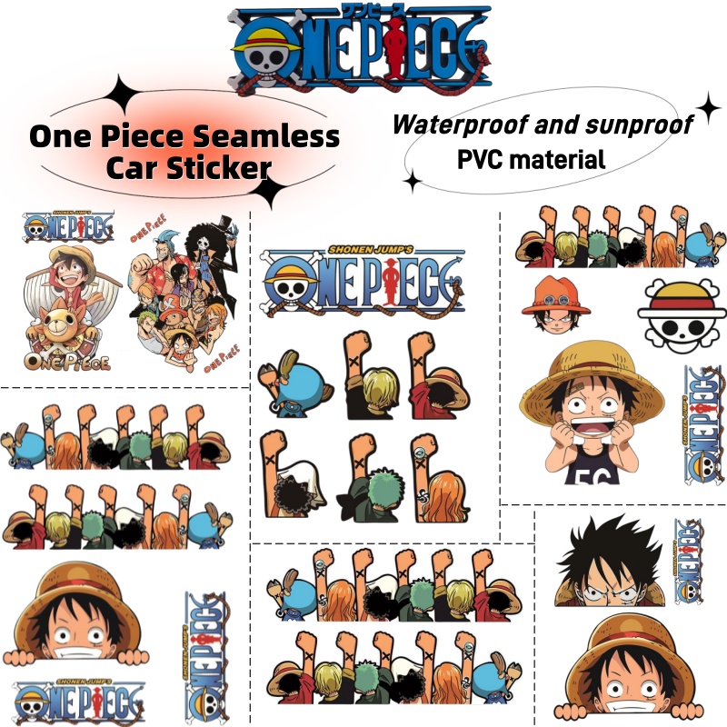 Car Accessories In Japan - One Piece Aufkleber für Elektrofahrzeuge, Cartoon-Dekoration