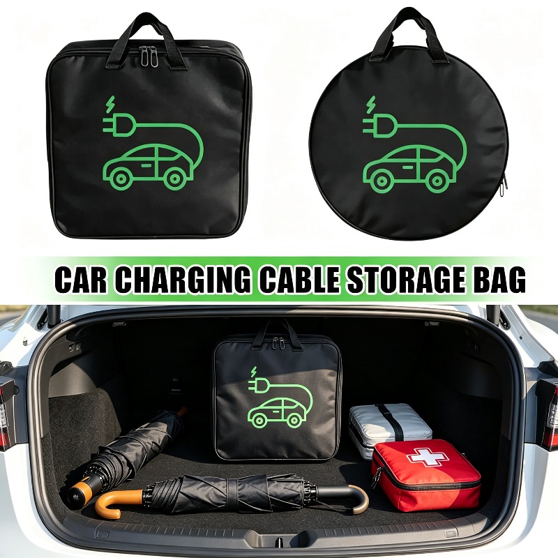 Car Cable Organizer - Wasserdichte Tragetasche für Elektroauto-Ladegeräte, Aufbewahrungstasche für
