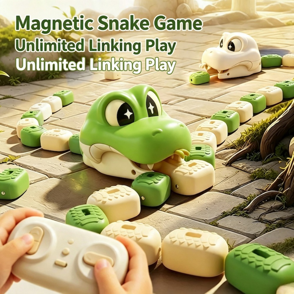 Car Accessories Gifts - Zweispieler-Wettbewerbsspiel Ferngesteuertes Magnetisches Greedy Snake Auto