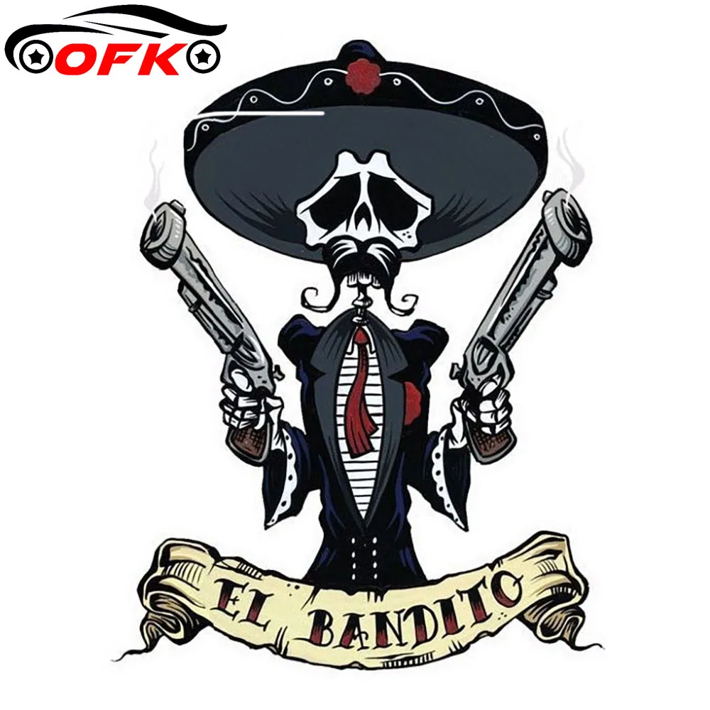 Car Accessories On Amazon - Auto Zubehör EL BANDITO Schädel Aufkleber