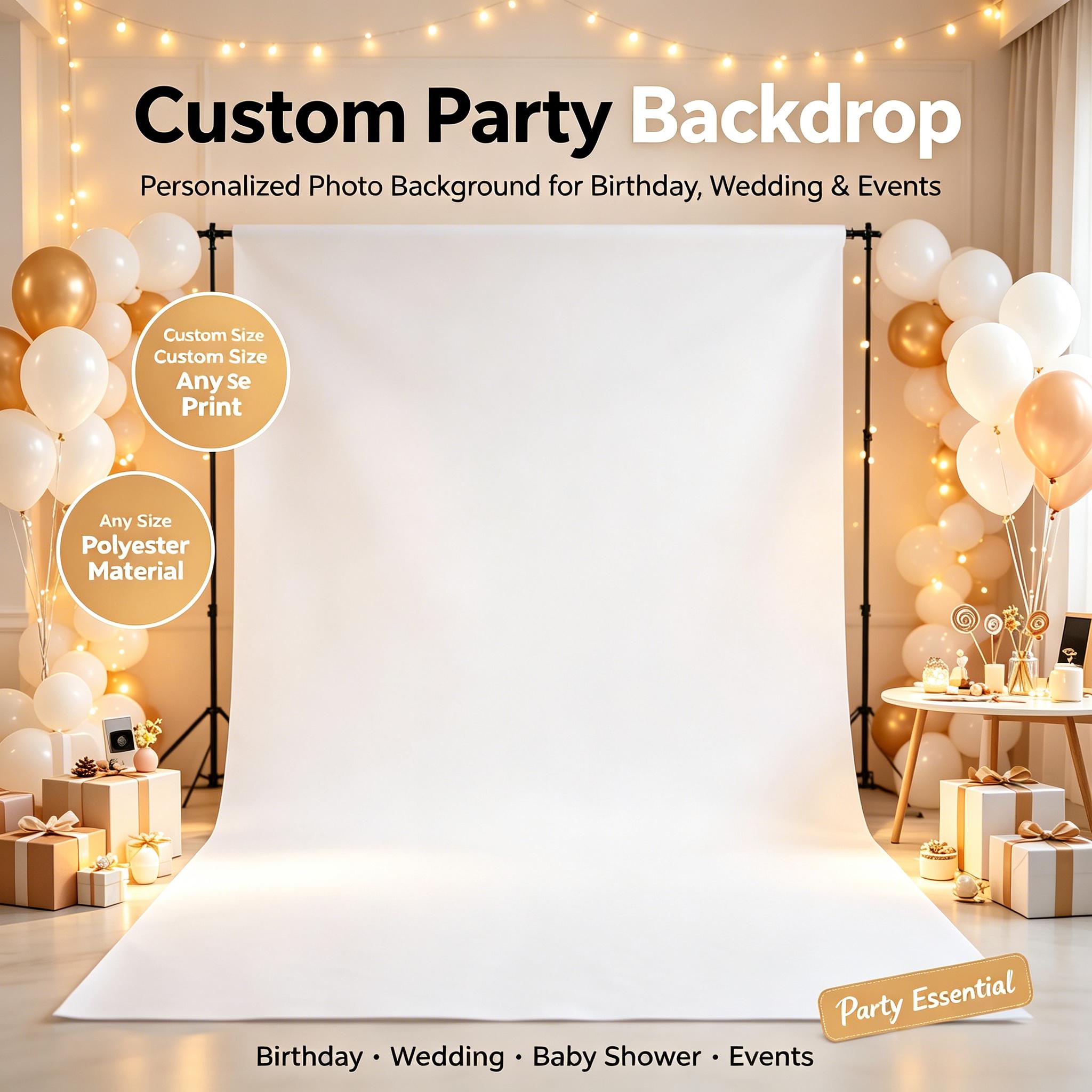 Car Accessories Banner - Individueller Foto-Hintergrund, Personalisiertes Partybanner - Senden