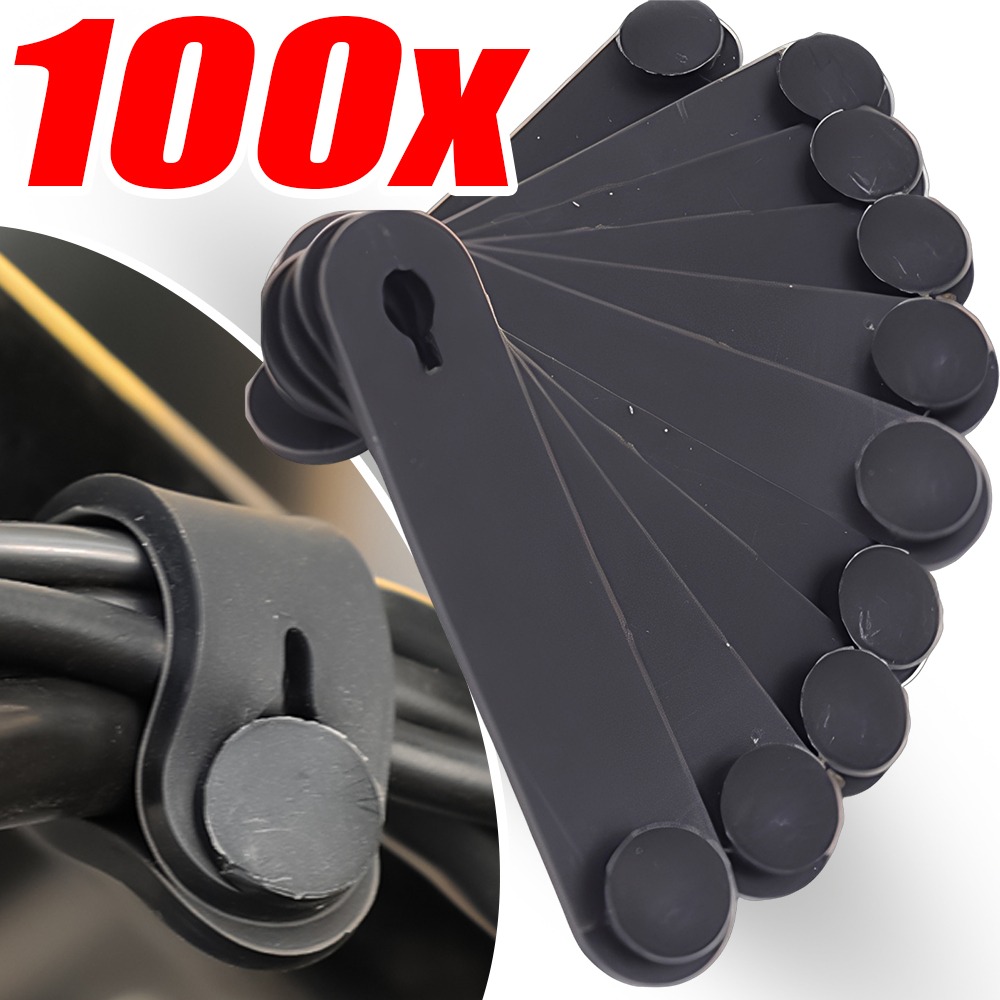 Car Cable Organizer - Elastisches Gummi-Kabelband, Drahtbinder-Befestigungsband für Motorrad, E-Bike,
