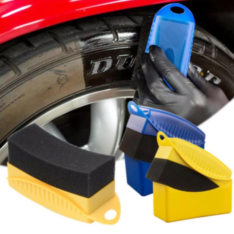 Car Wax Polishing Pad - Auto-Radpolier- und Wachs-Schwammbürste aus ABS-Kunststoff –