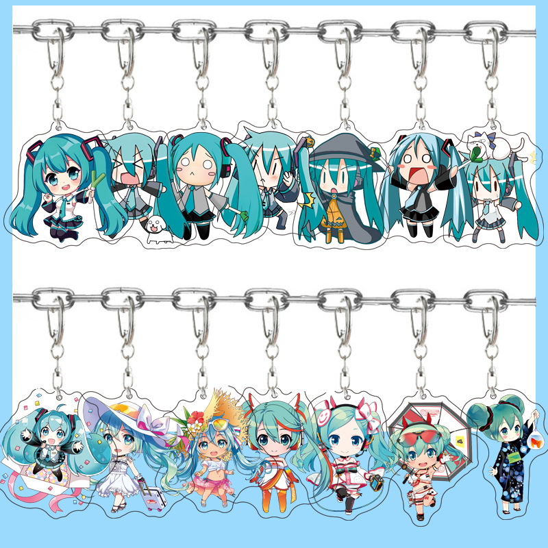 Car Accessories In Japan - Hatsune Miku Anime Acryl-Figur Niedlicher Taschenanhänger