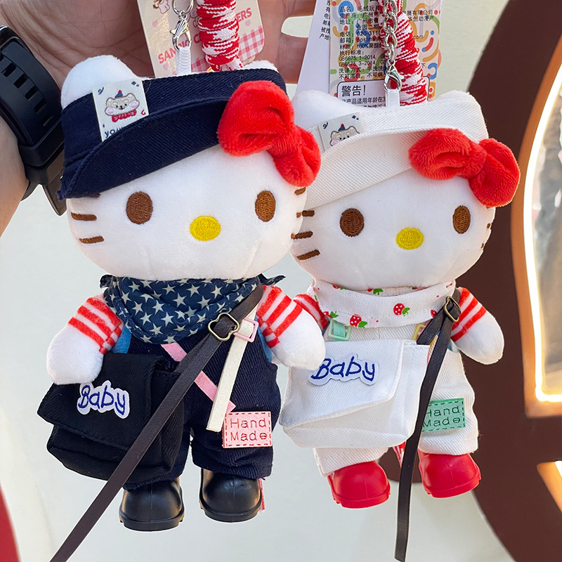 Car Accessories In Japan - DIY-Zweckzweck-Kreation: Hello Kitty Tragegurt-Hose, Umhängetasche, Plüsch-Schlüsselanhänger,