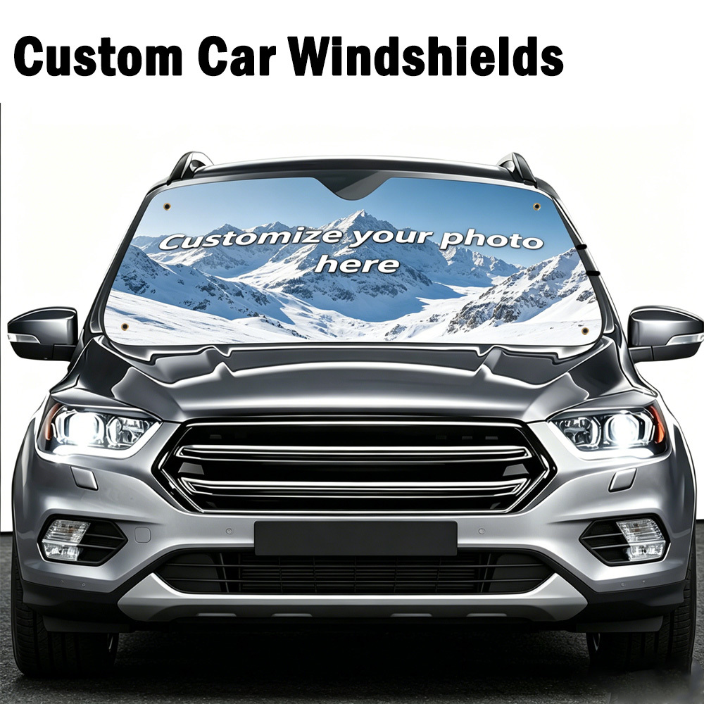 Car Accessories Gifts - Personalisierter Auto-Sonnenschutz mit Ihrem Wunschdesign, 1