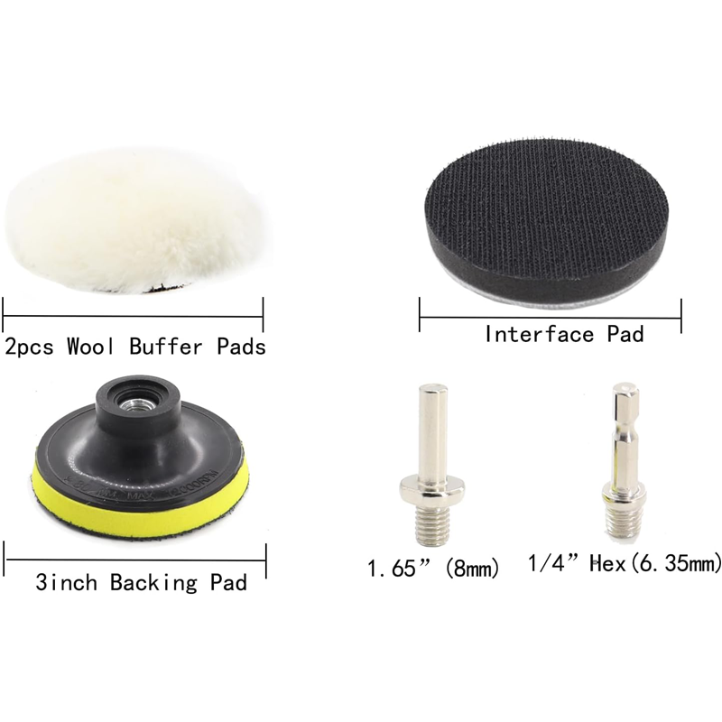 3 Zoll 75MM Auto-Scheinwerfer- – Car Wax Polishing Pad Bewertung und Preis