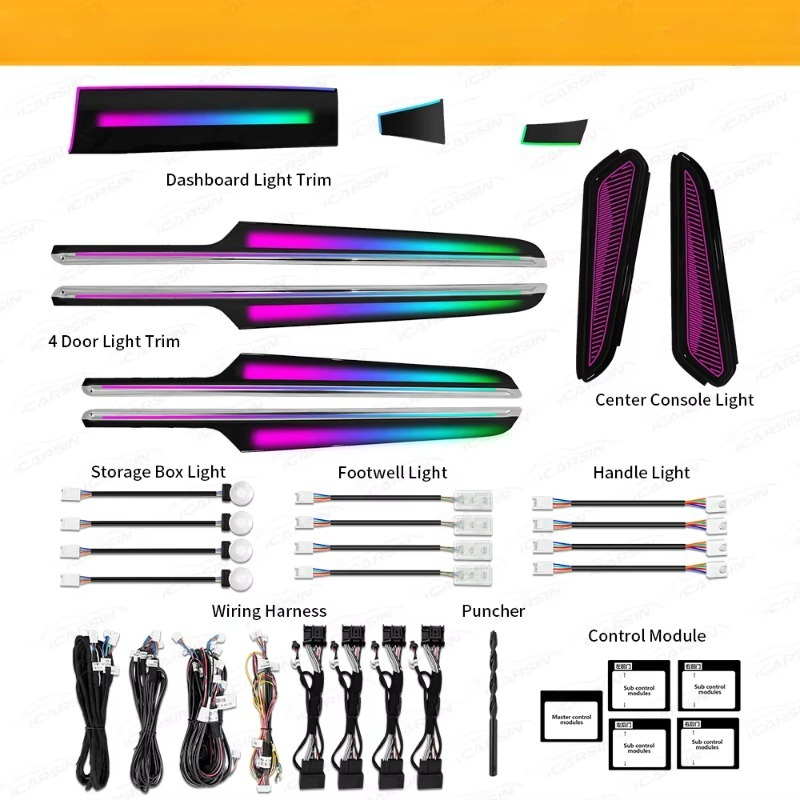 64-Farben RGB Dynamisches Atmo – Car Accessories Light Bewertung und Preis